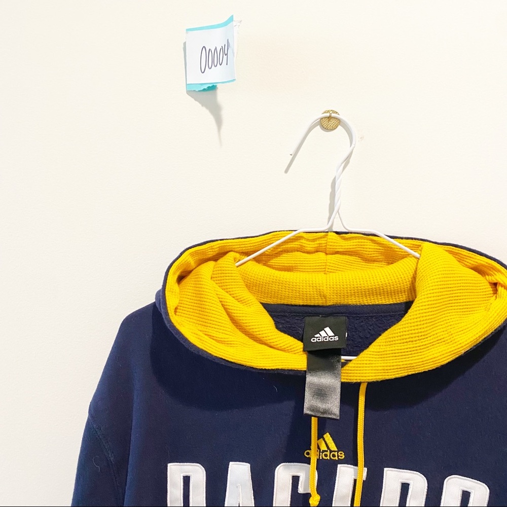 Adidas Indiana Pacers Blue and Gold Sweatshirt - Picture 3 of 10